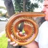 Spiral DIDGERIDOO Natural Wood Handcrafted Didge